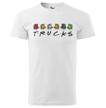 Tričko Trucks (Velikost: XL, Typ: pro muže, Barva trička: Bílá)