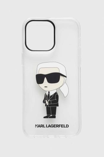 Obal na telefon Karl Lagerfeld iPhone 14 Pro Max 6,7'' pruhledná barva