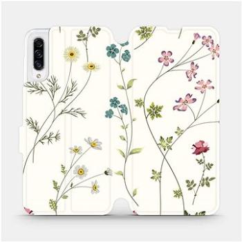 Flipové pouzdro na mobil Samsung Galaxy A30s - MD03S Tenké rostlinky s květy (5903516062331)