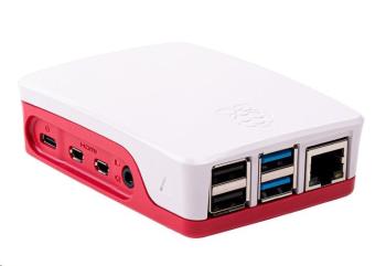 Raspberry Pi oficiální krabička pro Raspberry Pi 4B, malinová/bílá