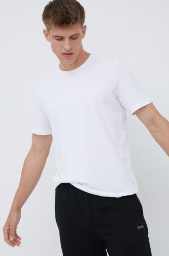 Pyžamové tričko BOSS bílá barva, s aplikací