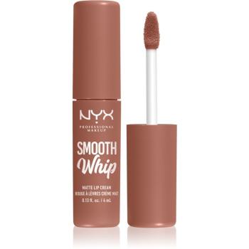 NYX Professional Makeup Smooth Whip Matte Lip Cream sametová rtěnka s vyhlazujícím efektem odstín 01 Pancake Stacks 4 ml