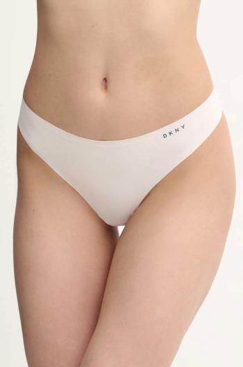 Tanga Dkny béžová barva