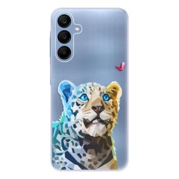 Odolné silikonové pouzdro iSaprio - Leopard With Butterfly - Samsung Galaxy A25 5G