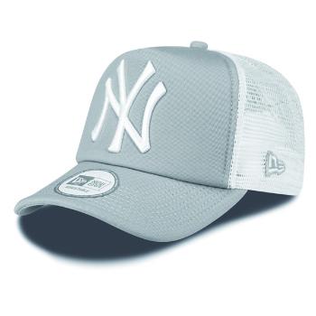 New Era 9Forty Trucker Clean T NY Grey White Cap - UNI