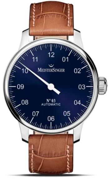 MeisterSinger N°03 AM908 - Světle hnědý kožený řemínek