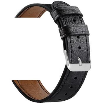 Eternico Leather Band universal Quick Release 20mm černý (AET-SMQRLEA25B-20)