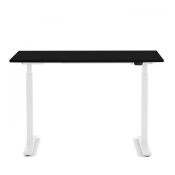 Pracovní stůl Office Smart – bílo-černá, 120 × 70 cm