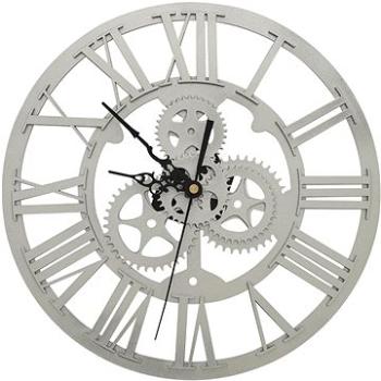 Nástěnné hodiny stříbrné 30 cm akrylové 325169 (625,21)