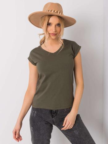 KHAKI DÁMSKÉ TRIČKO S KRÁTKÝMI RUKÁVY RV-TS-6108.04-KHAKI Velikost: XL