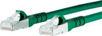 Síťový kabel RJ45 Metz Connect 1308451055-E, CAT 6A, S/FTP, 1.00 m, zelená