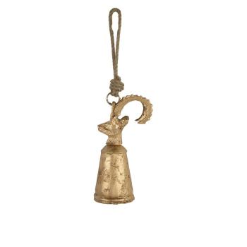 Zlatý kovový zvonek Kozoroh 16 cm - 6*6*16cm CIBGS16
