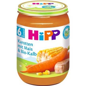 HiPP BIO Mrkev s kukuřicí a BIO telecím masem 6× 190 g (4062300260801)