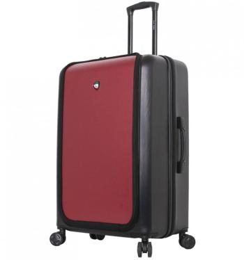Mia Toro M1709/2-L Carbonio Superior cestovní kufr TSA 78 cm 101-126 l Black/Burgundy