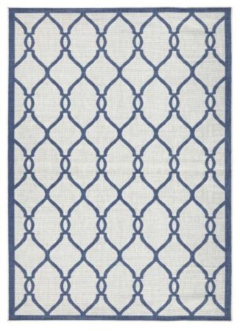 NORTHRUGS - Hanse Home koberce Kusový koberec Twin-Wendeteppiche 103123 blau creme - 80x250 cm Modrá