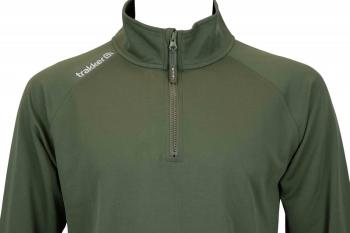 Trakker triko s dlouhým rukávem half zip top with uv sun protection - l