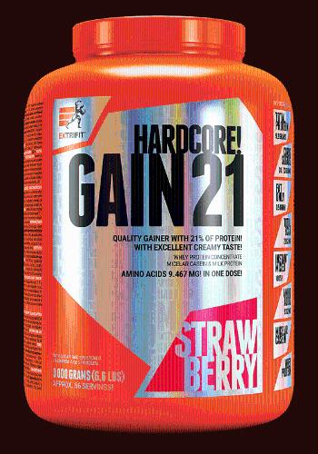 Extrifit Hardcore Gain 21 3000 g strawberry