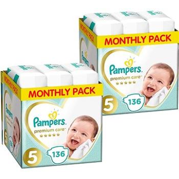 PAMPERS Premium Care vel. 5 Junior (272 ks) - dvouměsíční balení