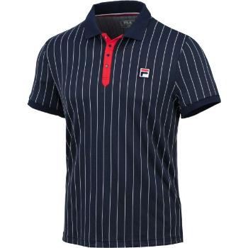 Fila POLO STRIPES Pánské polo triko, tmavě modrá, velikost