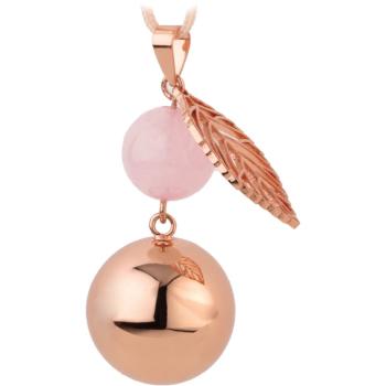 Bola FANTASY Rose Gold Pearl Leaf těhotenská rolnička 1 ks