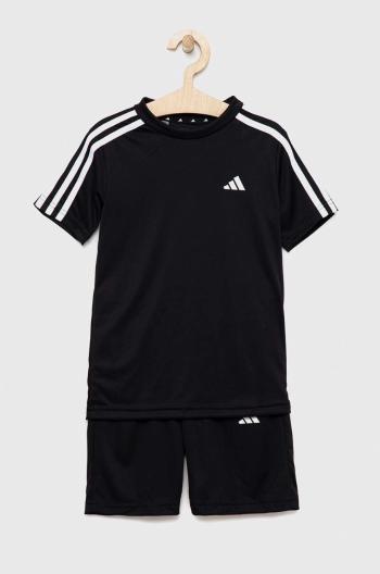 Dětská souprava adidas U TR-ES 3S černá barva