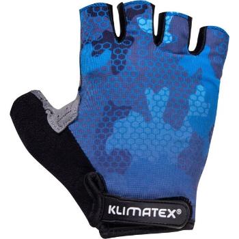 Klimatex RIKOR Pánské cyklistické rukavice, modrá, velikost XL