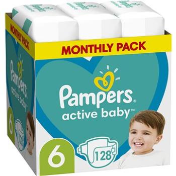 PAMPERS Active Baby vel. 6, Monthly Pack 128 ks (8006540032688)