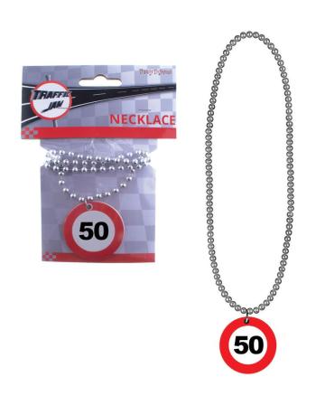 Espa Párty náhrdelník - dopravní značka 50.