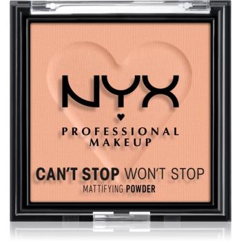 NYX Professional Makeup Can't Stop Won't Stop Mattifying Powder matující pudr odstín 13 Bright Peach 6 g