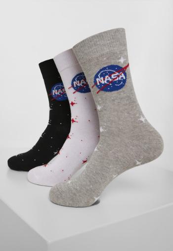 Mr. Tee NASA Insignia Socks 3-Pack black/grey/white - 43–46