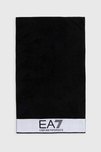 Ručník EA7 Emporio Armani černá barva