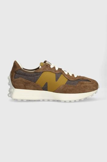 Sneakers boty New Balance U327WPD hnědá barva