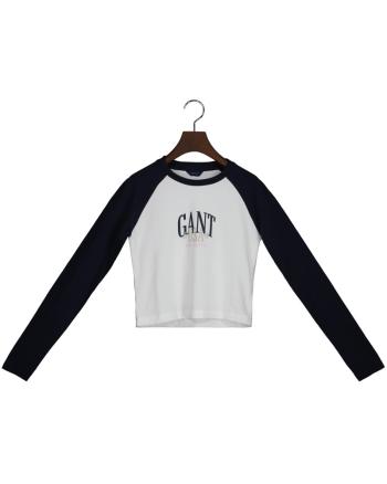 TOP GANT SLIM RAGLAN CONTRAST LS TOP modrá 158/164