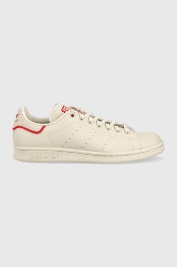 Sneakers boty adidas Originals stan smith béžová barva