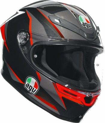 AGV K6 S Slashcut Black/Grey/Red XL Přilba