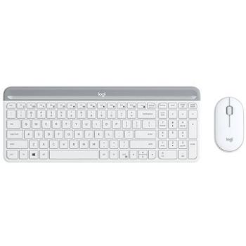 Logitech Slim Wireless Combo MK470, bílá - CZ/SK (920-009205_CZ)