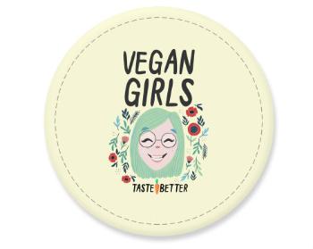 Placka magnet Veganské dívky chutnají líp