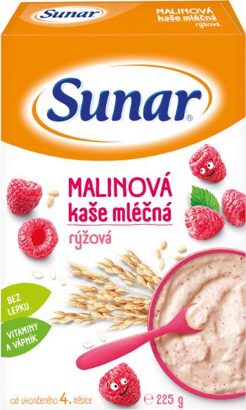 Sunar Malinová kaše mléčná rýžová 225 g