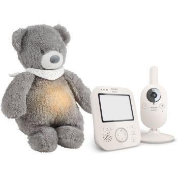 Philips Avent Baby Monitor SCD891/26+NATTOU Sleepy Bear Grey dárková sada 0 m+(pro miminka)