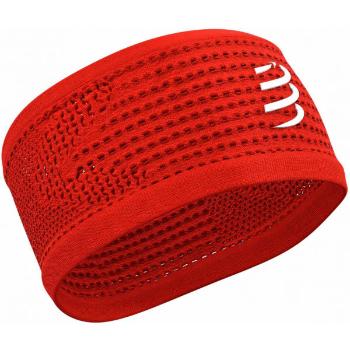 Compressport HEADBAND ON/OFF Běžecká sportovní čelenka, červená, velikost UNI
