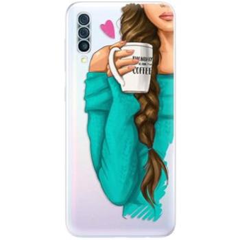 iSaprio My Coffe and Brunette Girl pro Samsung Galaxy A50 (coffbru-TPU2-A50)