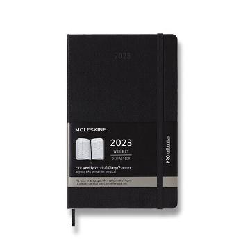 Diář Moleskine PRO 2023 ČERNÝ - týdenní - tvrdé desky - L 1206/5723817