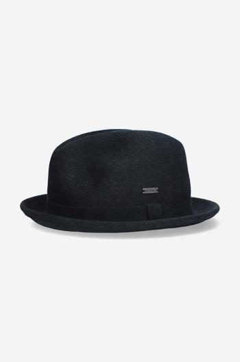 Vlněný klobouk Kangol Polished Player K4385 DARK LICHEN HEATHER zelená barva, vlněný