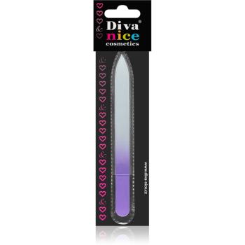 Diva & Nice Cosmetics Accessories skleněný pilník na nehty velký Violet
