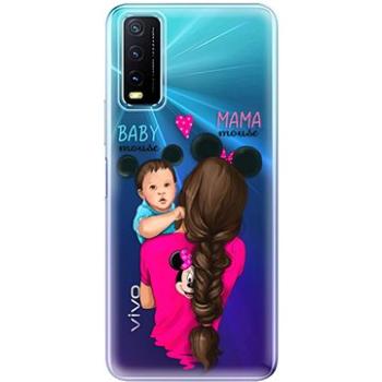 iSaprio Mama Mouse Brunette and Boy pro Vivo Y20s (mmbruboy-TPU3-vY20s)