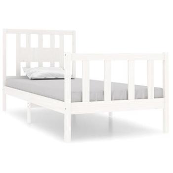Rám postele bílý masivní dřevo 90 × 190 cm Single, 3104094 (3104094)