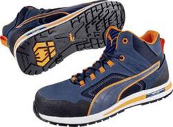 Bezpečnostní obuv S3 PUMA Safety Crosstwist Mid 633140-40, vel.: 40, modrá, oranžová, 1 pár