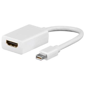 Video převodník, mini DisplayPort samec - HDMI samice, HDMI 1.3 - Standard, bílý, DOPRODEJ