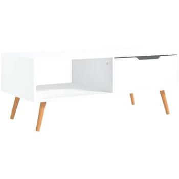 SHUMEE Konferenční stolek bílý 100 × 49,5 × 43 cm dřevotříska, 326786 (326786)