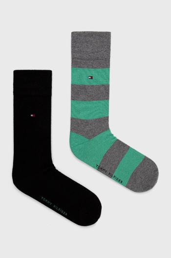 Ponožky Tommy Hilfiger (2-pack) pánské, černá barva